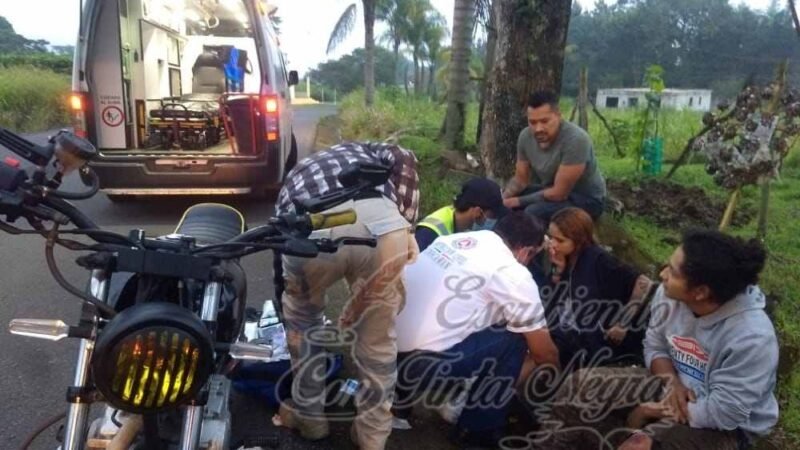 CHOCAN MOTOCICLISTAS EN CHOCAMÁN