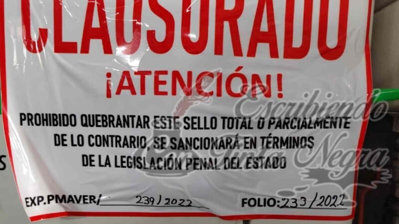 CLAUSURAN TIRADERO CLANDESTINO EN IXHUATLÁN DEL CAFÉ