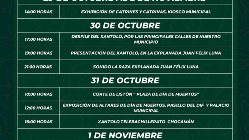 INICIA FIESTA DEL XANTOLO EN CHOCAMÁN