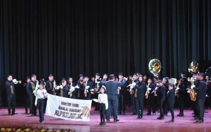 SE PRESENTAN ÁGUILAS DORADAS DE ALPATLÁHUAC EN ENCUENTRO INTERNACIONAL DE BANDAS DE MARCHA