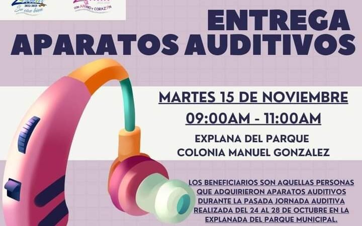ENTREGARÁN APARATOS AUDITIVOS EN ZENTLA