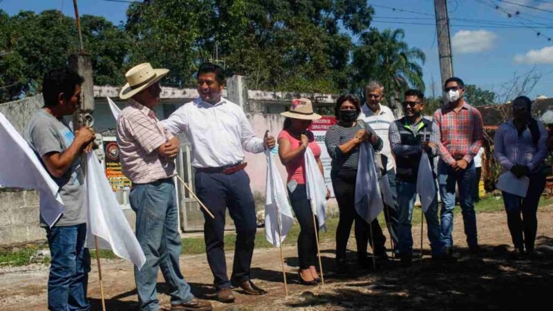 DAN BANDERAZO DE INICIO A PENÚLTIMA OBRA DEL AÑO EN ATOYAC