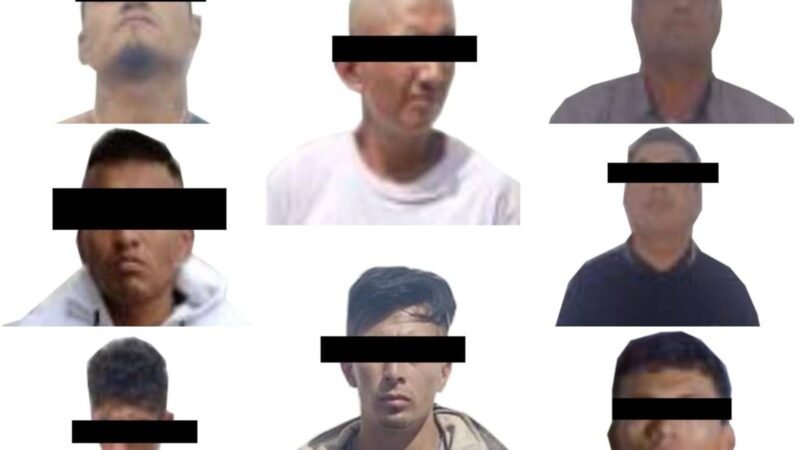 CAPTURAN A NUEVE CON ARMAS Y DROGA