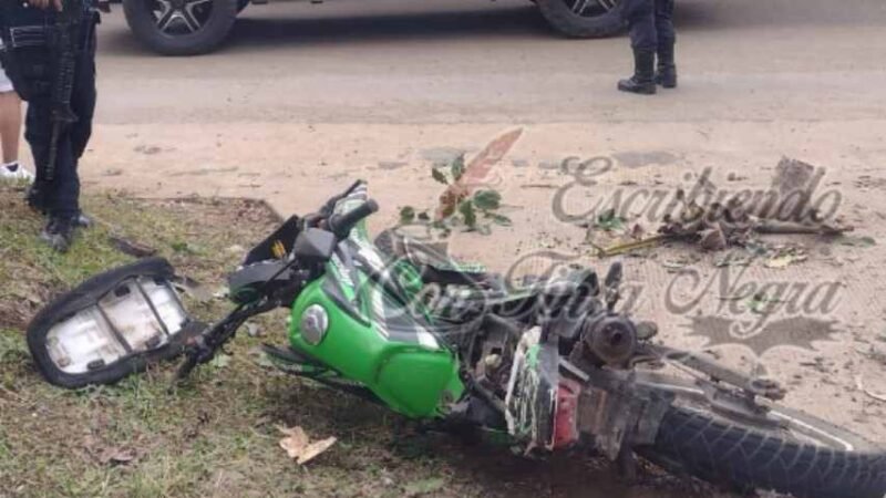 MUERE JOVEN DE IXHUATLÁN TRAS ACCIDENTE DE MOTO