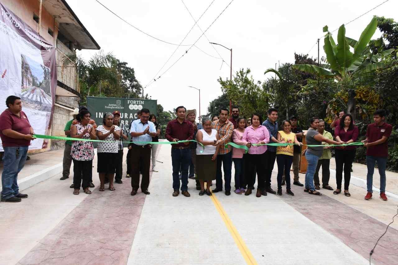 AVANZA LA TRANSFORMACIÓN DE FORTÍN CON OBRA PÚBLICA EN CONGREGACIONES Y LOCALIDADES