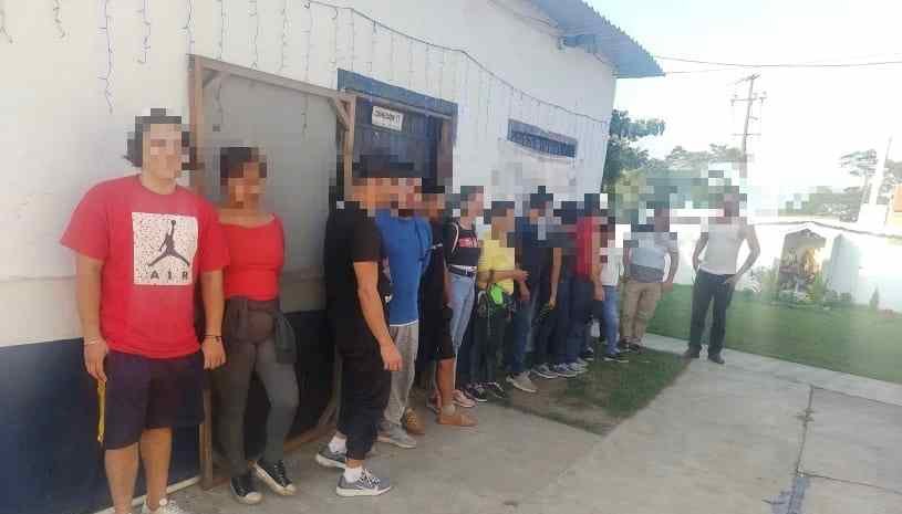 INTERVIENEN A 59 MIGRANTES