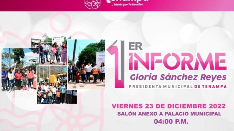 INVITA GLORIA SÁNCHEZ A PRIMER INFORME DE GOBIERNO