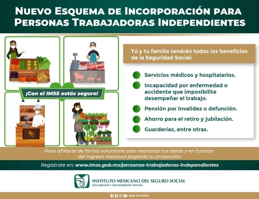 OFRECE IMSS AFILIACIÓN A TRABAJADORES INDEPENDIENTES
