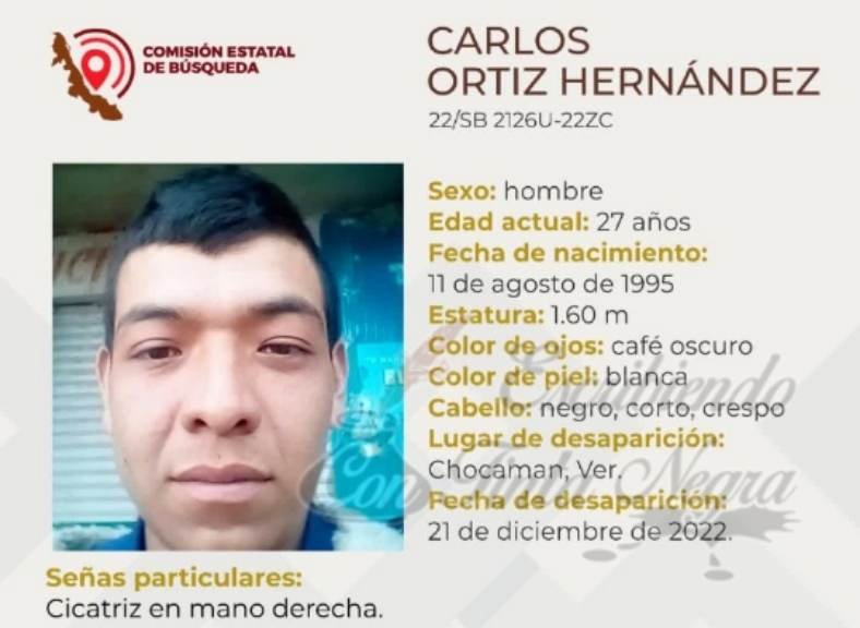 DESAPARECE CAMPESINO DE CHOCAMÁN