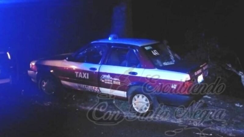 VUELCA TAXISTA EN SABANAS