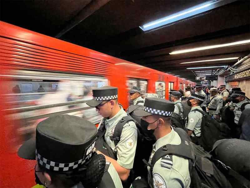 GUARDIA NACIONAL LLEGA AL METRO DE CIUDAD DE MÉXICO