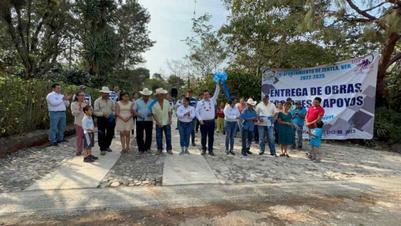 ALCALDE INAUGURA CAMINO EN EL CAZÓN