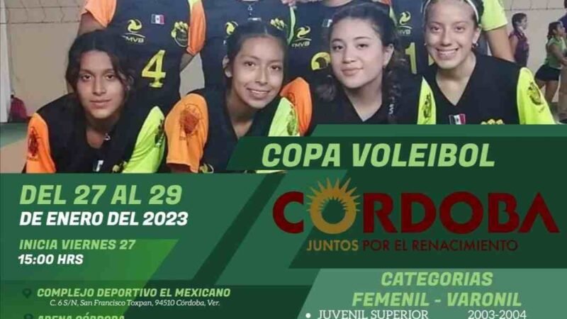 PREPARAN COPA DE VOLEIBOL “CÓRDOBA RENACE 2023”