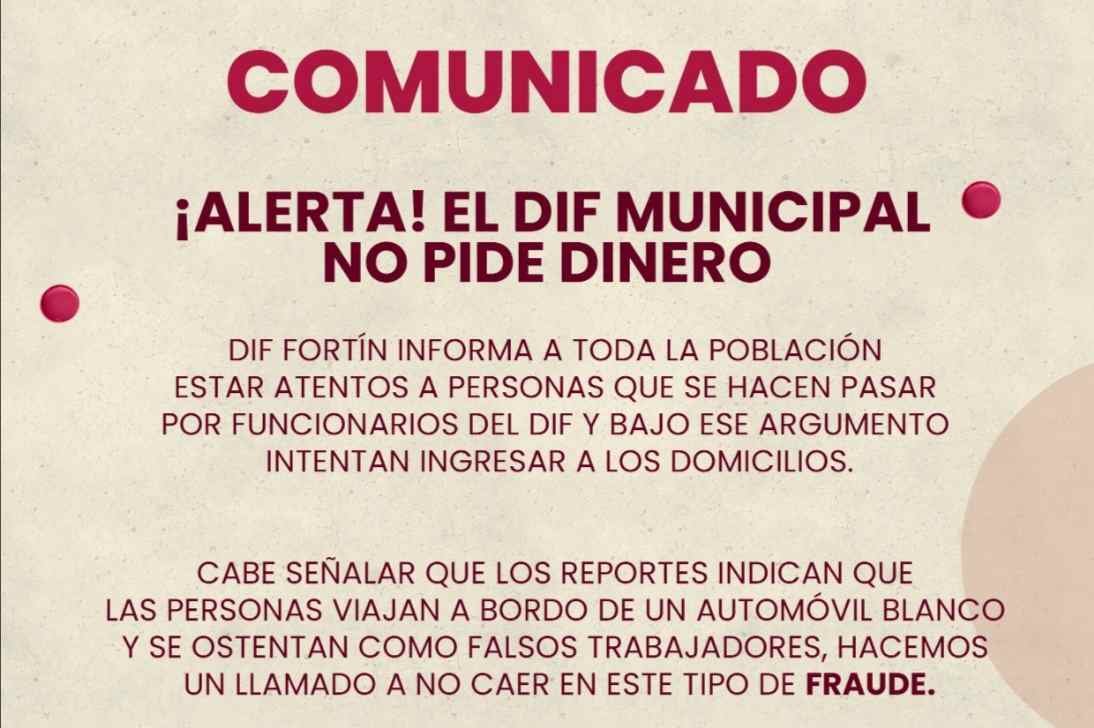 ALERTA DIF SOBRE FALSOS FUNCIONARIOS