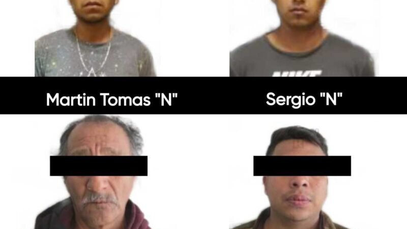CAPTURAN A 4 NARCO MENUDISTAS