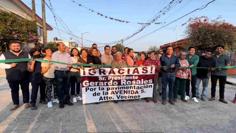 ENTREGA GERARDO ROSALES DOS CALLES MÁS EN CENTRO DE FORTÍN