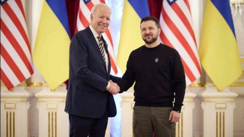 JOE BIDEN VISITA KIEV Y ANUNCIA MÁS AYUDA MILITAR A UCRANIA