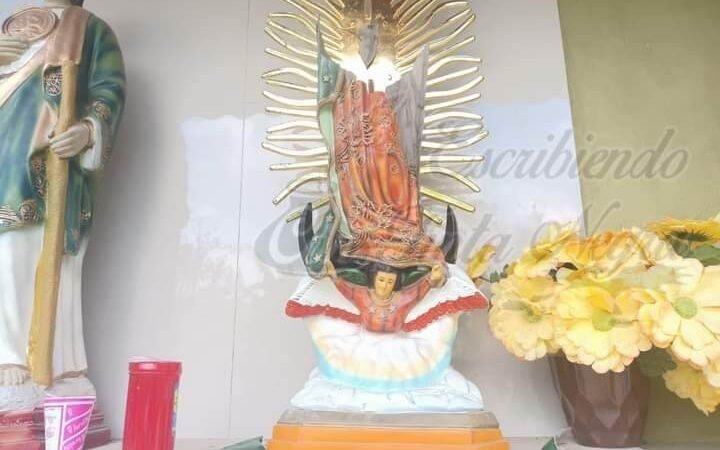 DESTRUYEN IMAGEN DE LA VIRGEN DE GUADALUPE