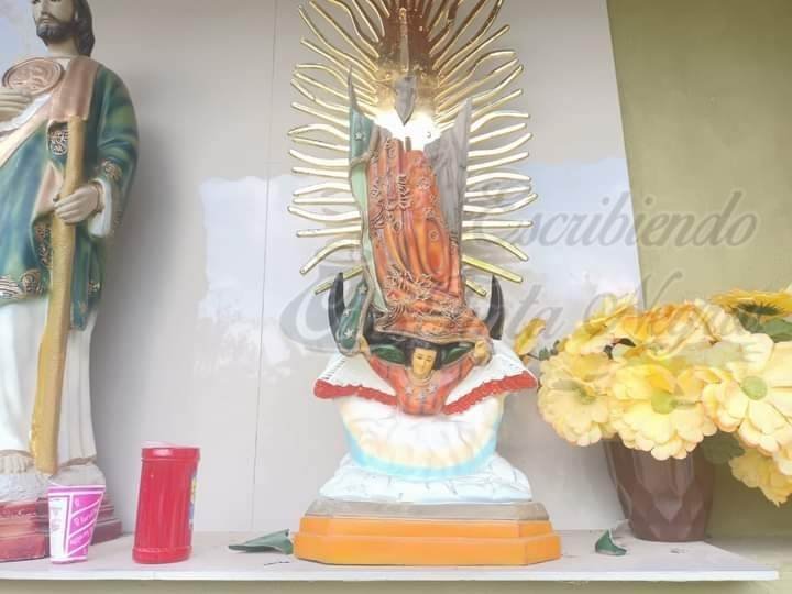 DESTRUYEN IMAGEN DE LA VIRGEN DE GUADALUPE