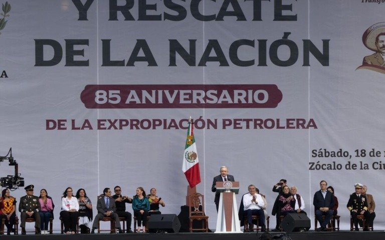 “MÉXICO ES LIBRE, NO UNA COLONIA DE ESTADOS UNIDOS”; AMLO EN MITIN DEL 18 MARZO