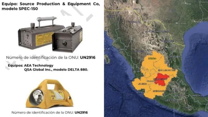 EMITEN ALERTA EN SIETE ESTADOS POR ROBO DE MATERIAL RADIOACTIVO