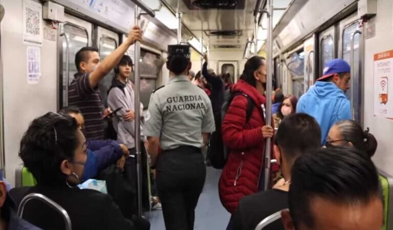 GUARDIA NACIONAL SE RETIRARÁ DEL METRO EN CIUDAD DE MÉXICO
