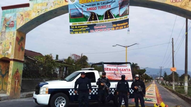 ALISTAN OPERATIVO DE SEMANA SANTA EN CALCAHUALCO