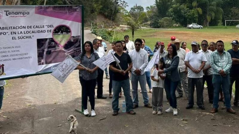 ALCALDESA DE TENAMPA PONE EN MARCHA OBRAS EN EL XÚCHIL