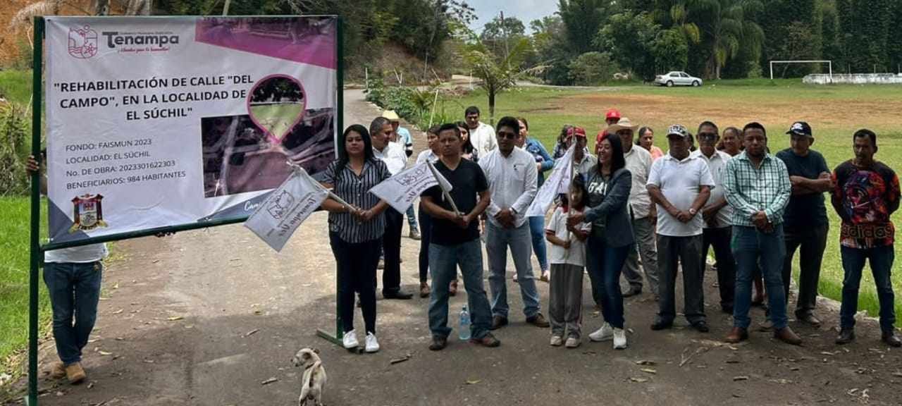 ALCALDESA DE TENAMPA PONE EN MARCHA OBRAS EN EL XÚCHIL