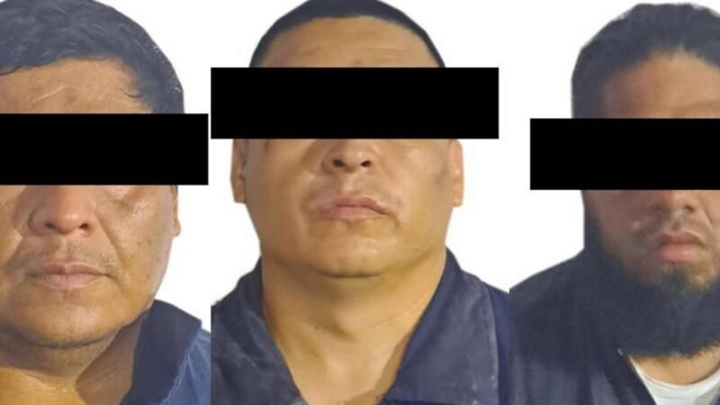 DETIENEN A TRES CON ARMA DE FUEGO