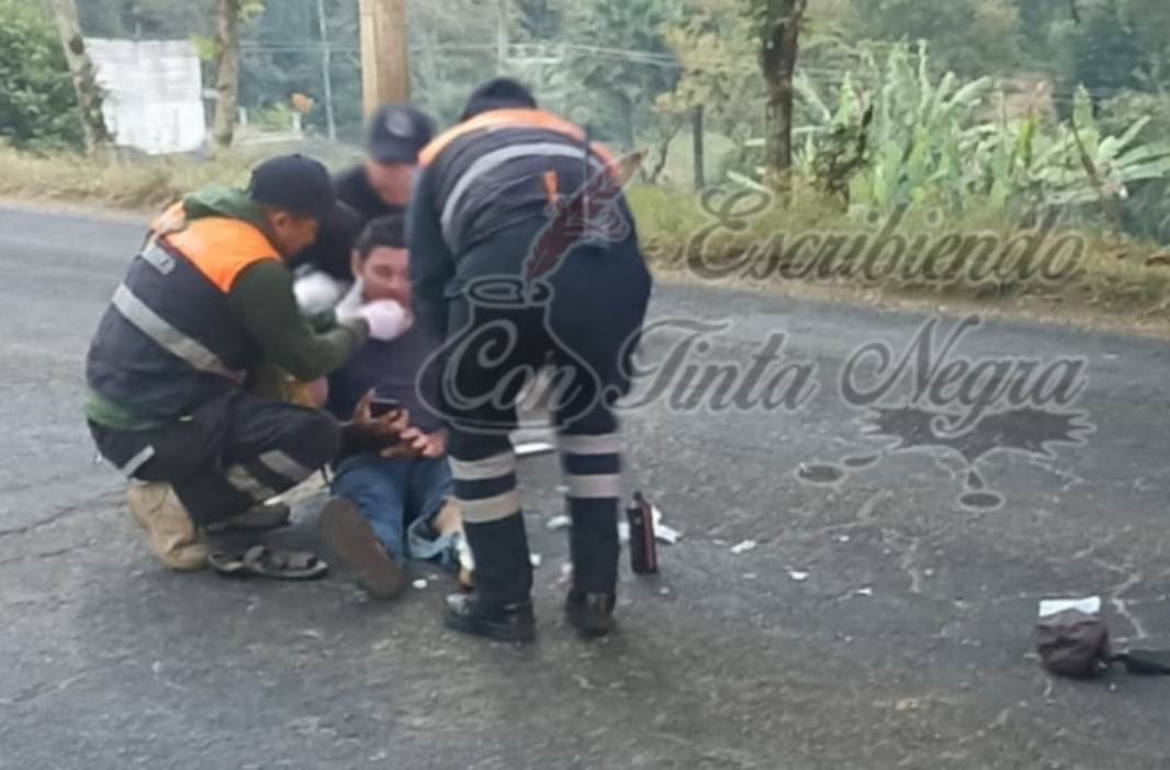 DERRAPA MOTOCICLISTA EN HUATUSCO