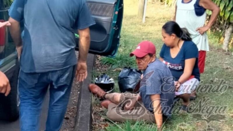 DERRAPA MOTOCICLISTA EN ZENTLA