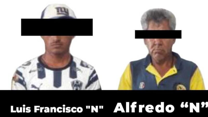 CAPTURAN A DOS CON ARMA DE FUEGO