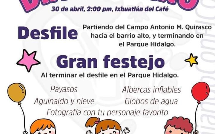 CELEBRARÁN DÍA DEL NIÑO EN IXHUATLÁN
