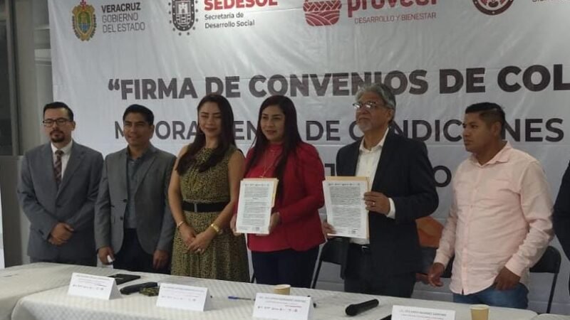 FIRMA CALCAHUALCO CONVENIO DE COLABORACIÓN CON SEDESOL