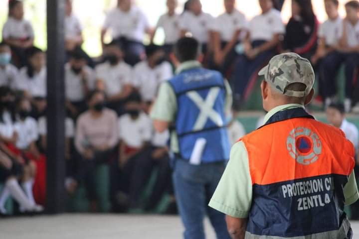 PROMUEVEN CULTURA DE PROTECCIÓN CIVIL EN ZENTLA