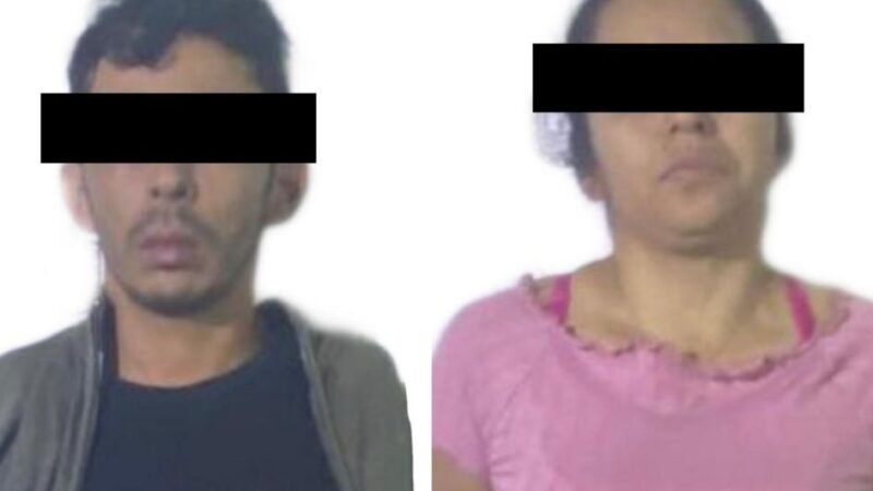 PAREJA ES APREHENDIDA CON DROGA