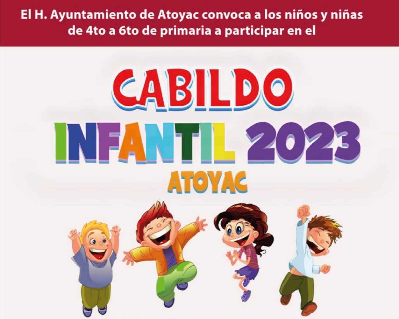 CONVOCAN AL PRIMER CABILDO INFANTIL DE ATOYAC 2023