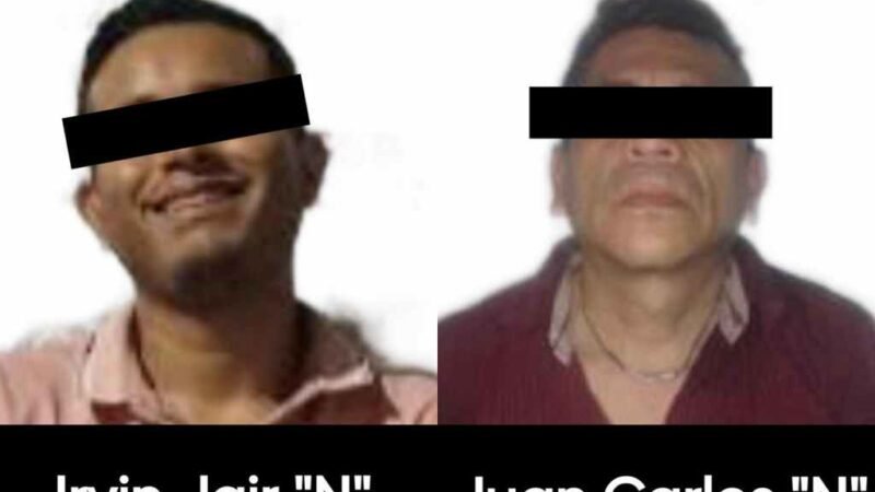 CAPTURAN A DOS CON DROGA