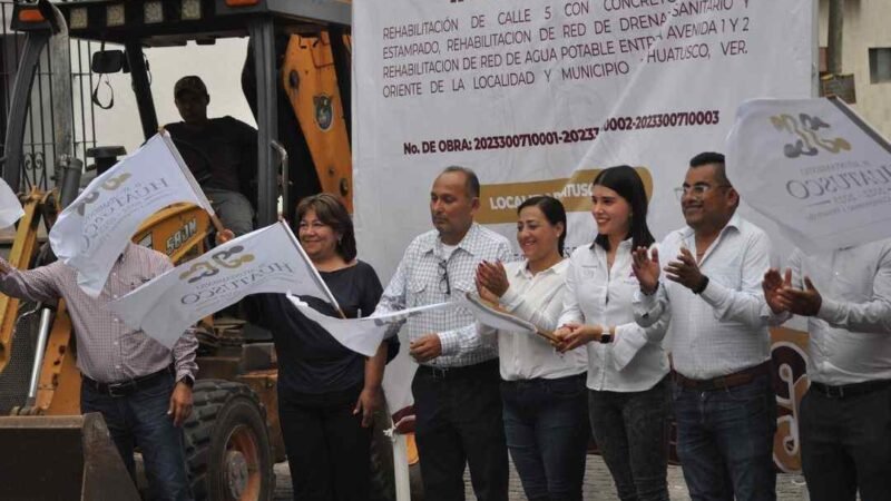 VENTURA DEMUNER PONE EN MARCHA DOS OBRAS MÁS EN HUATUSCO