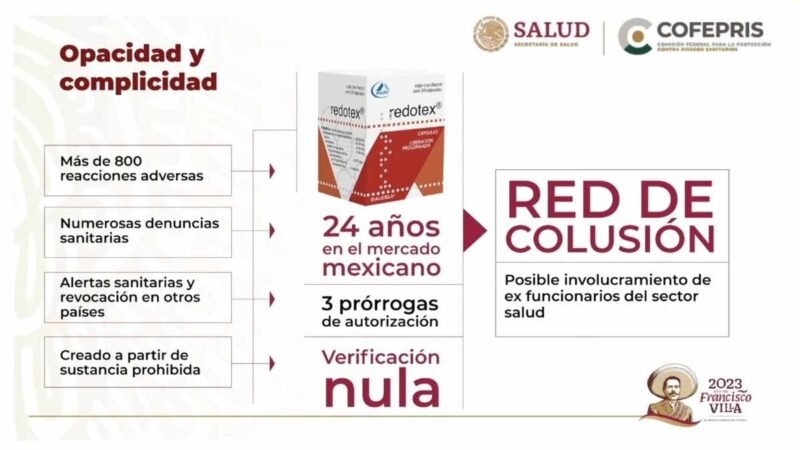 COFEPRIS PROHIBE REDOTEX, PRODUCTO ‘MILAGRO’ PARA BAJAR DE PESO