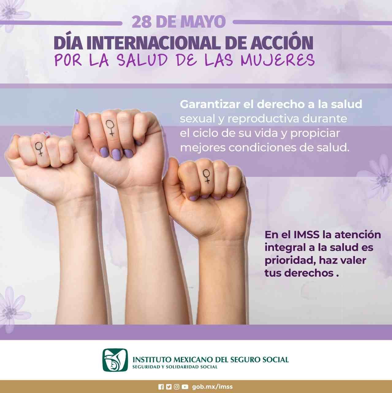 CONMEMORA IMSS DÍA INTERNACIONAL DE ACCIÓN POR LA SALUD DE LA MUJER