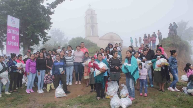 ENTREGAN APOYOS A FAMILIAS DE ESCASOS RECURSOS