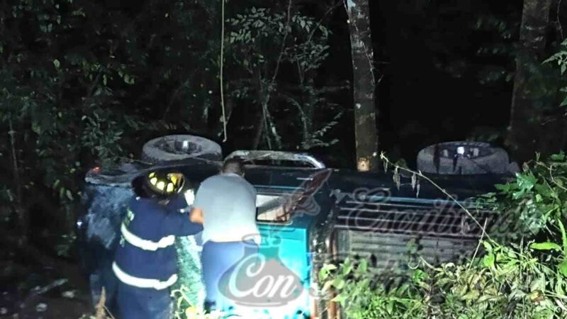 PRENSADO AL CAER A BARRANCO