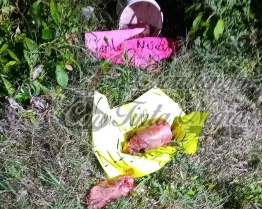 LO DESCUARTIZAN Y DEJAN EN CUBETAS