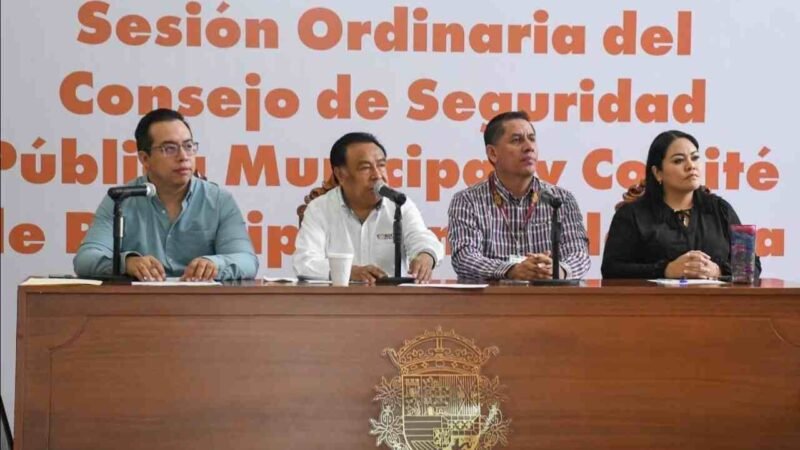 PARTICIPAN AUTORIDADES EN SESIÓN DEL CONSEJO DE SEGURIDAD PÚBLICA MUNICIPAL