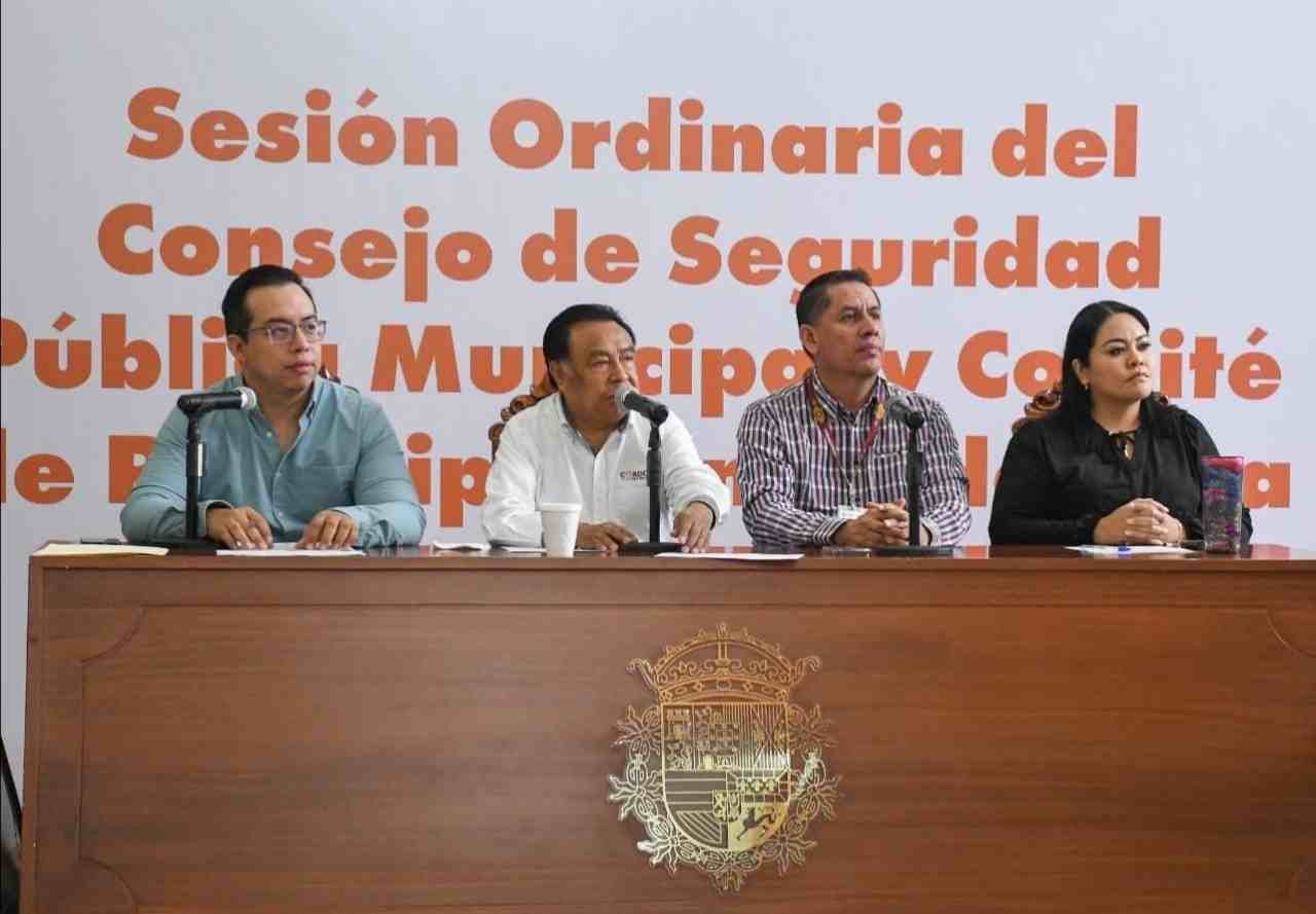 PARTICIPAN AUTORIDADES EN SESIÓN DEL CONSEJO DE SEGURIDAD PÚBLICA MUNICIPAL