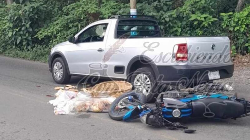SE ESTRELLA PANADERO CONTRA CAMIONETA