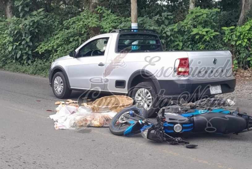 SE ESTRELLA PANADERO CONTRA CAMIONETA