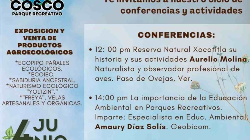 PREPARAN FESTEJO DEL DÍA MUNDIAL DEL MEDIO AMBIENTE EN PARQUE RECREATIVO